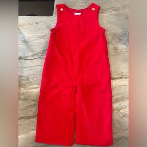 Never worn - Little English Red Corduroy Coveralls. Perfect Condition. 4T size